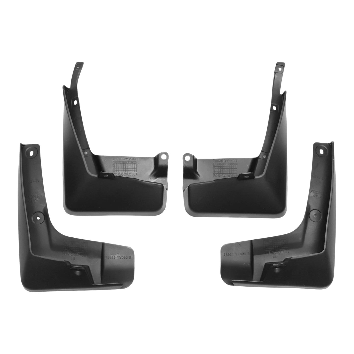 Mud Flaps Splash Guards 1 Set Mud Guards for Toyota Corolla LE (2014–2018)