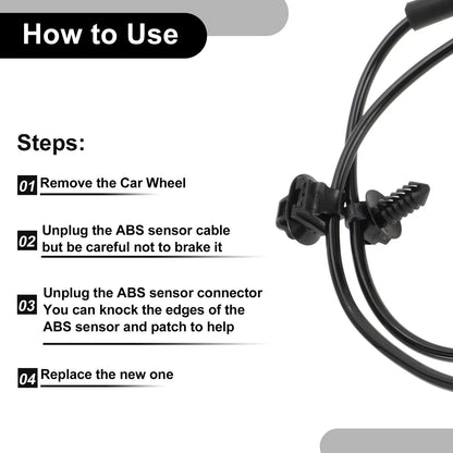ABS Wheel Speed Sensor Kit Front Right for Dodge Avenger (2008-2014)