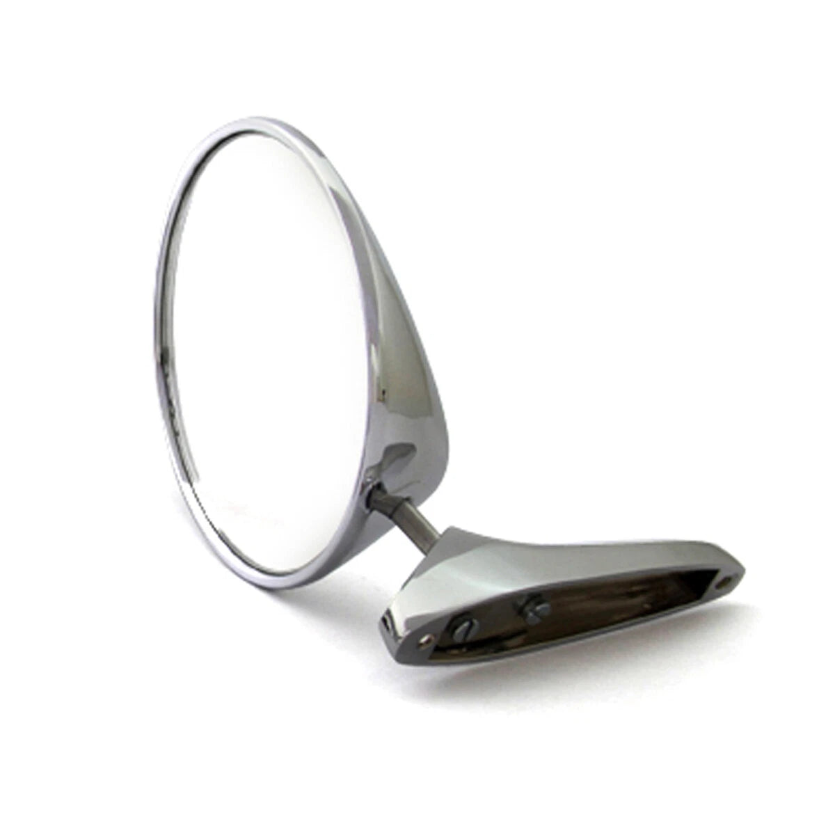 4 1/4" Round Stainless Fender Door Mirror x2 for Classic Cars LH/RH