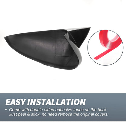 Rearview Mirror Cover Overlay Gloss Black for Ford Mondeo Fusion (2013-2020)