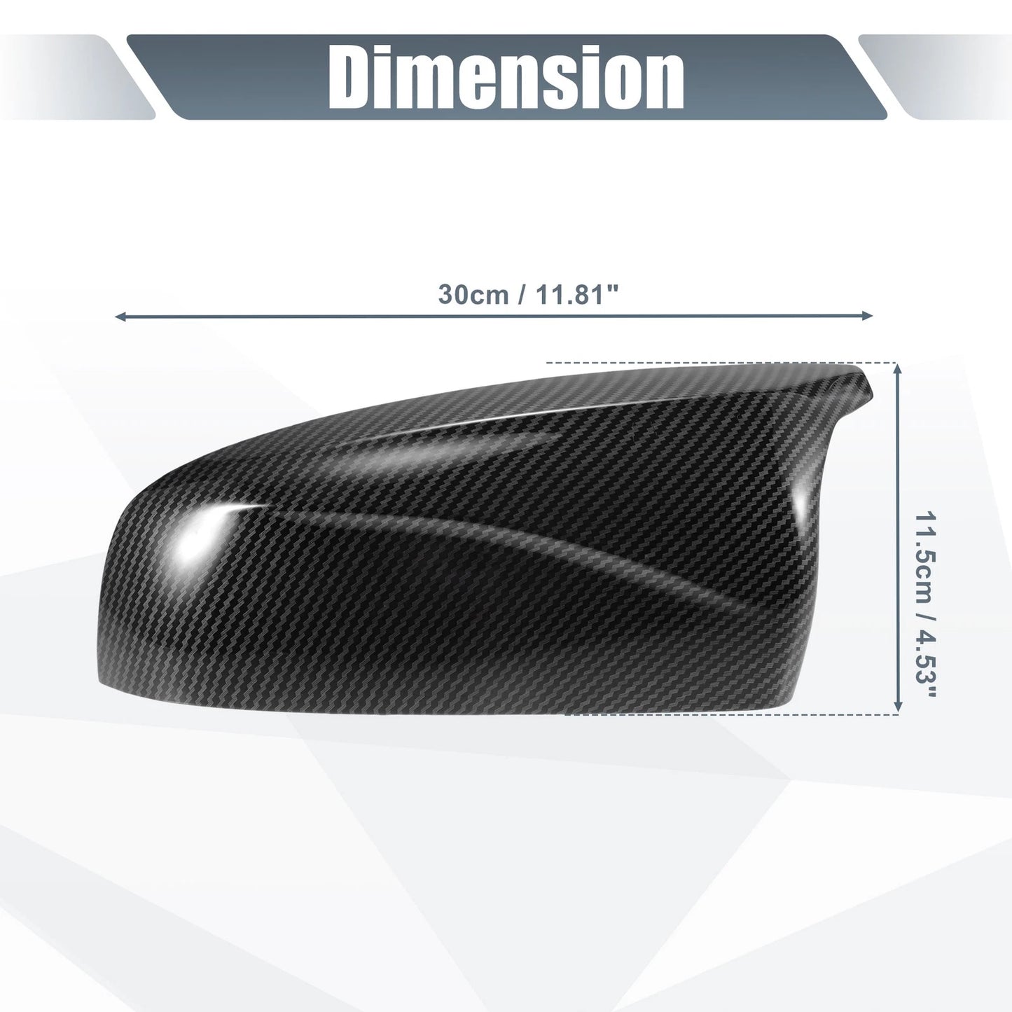 Carbon Fiber Rearview Mirror Cover for BMW X5 X6 E70 E71 (2008-2013)