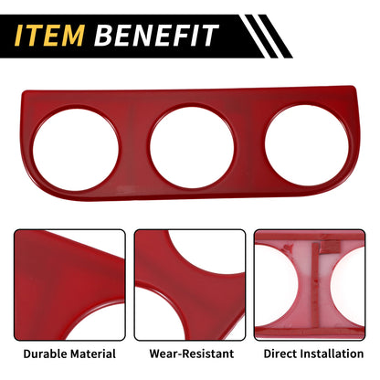 AC Switch Button Control Cover Trim for Jeep Wrangler JK (2011-2017) Red