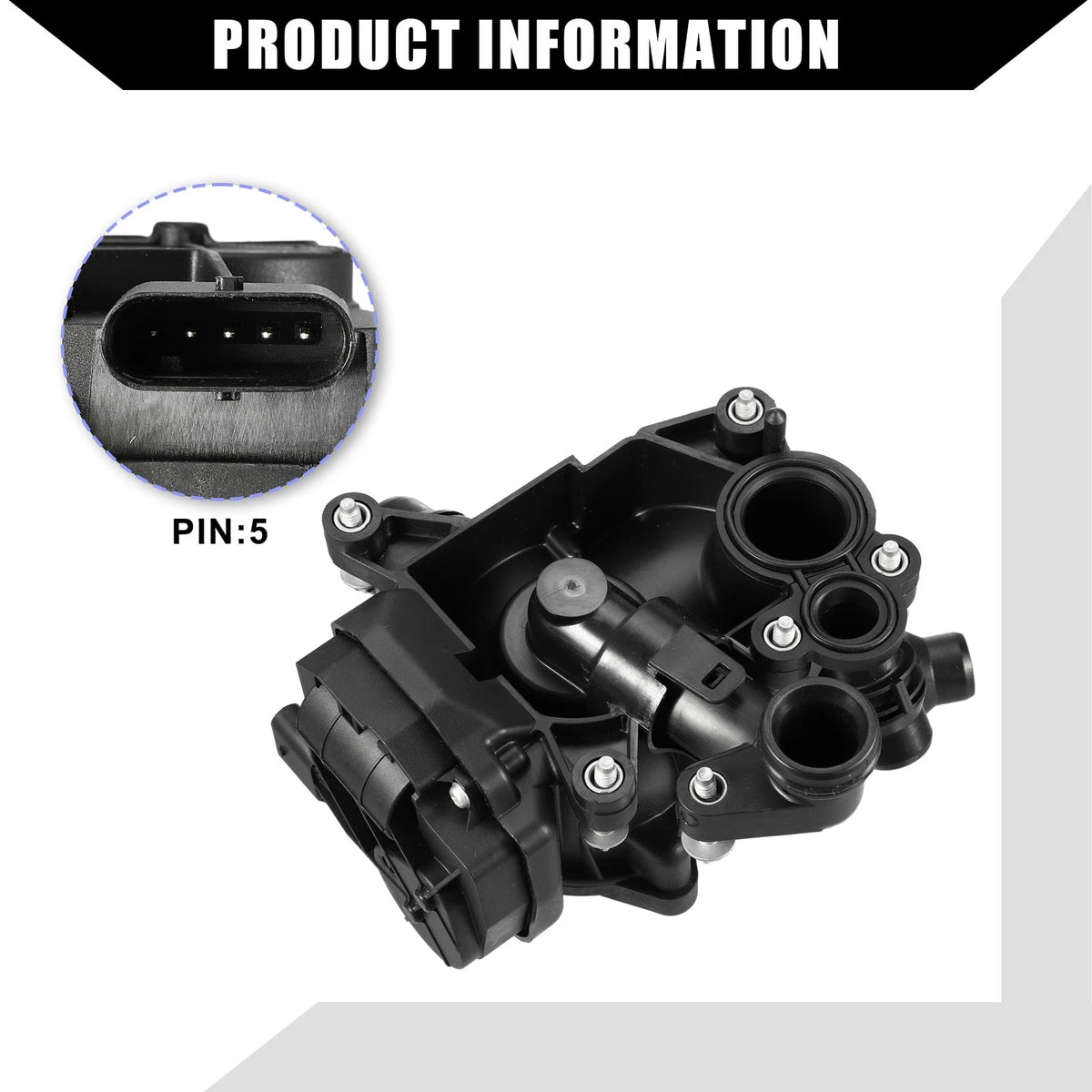 Engine Coolant Thermostat Housing for BMW 530i XDrive (2006-2010)