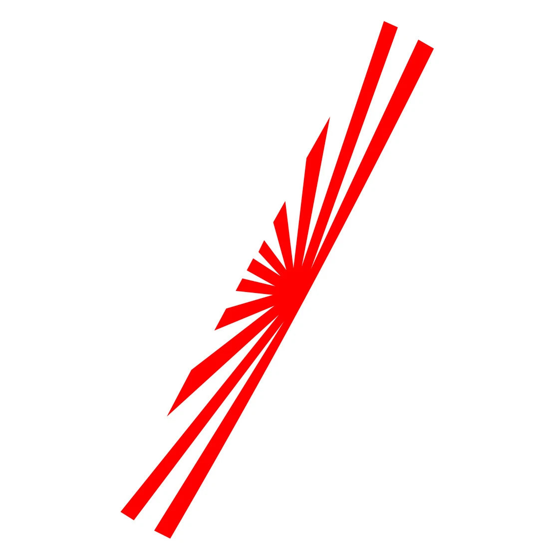 60" Car Rising Sun Japan Daily Low Strip Windshield Sticker