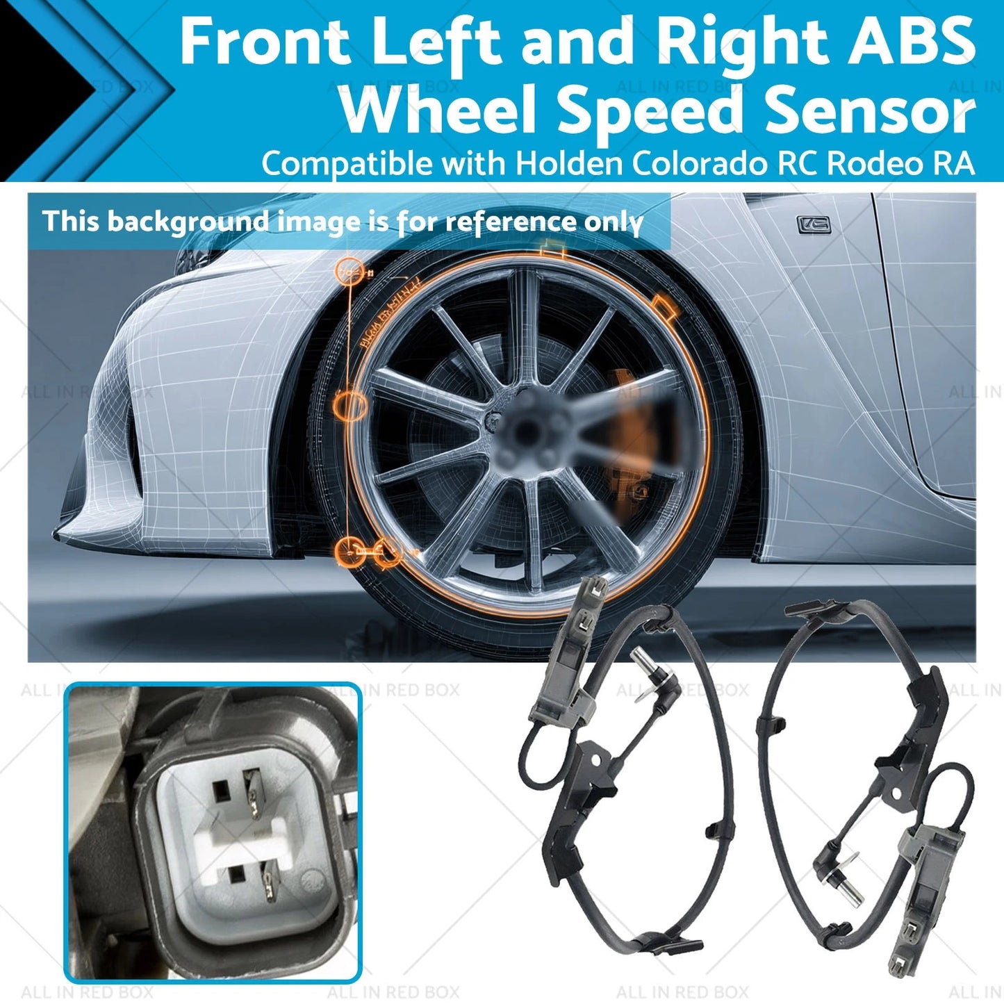 Front ABS Sensor Pair for Holden Colorado RC RA 3.0L (2007-2012)