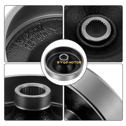 Rear Brake Drum Hub Shoes Cover for Yamaha Big Bear 400 YFM400 (2000–2004)