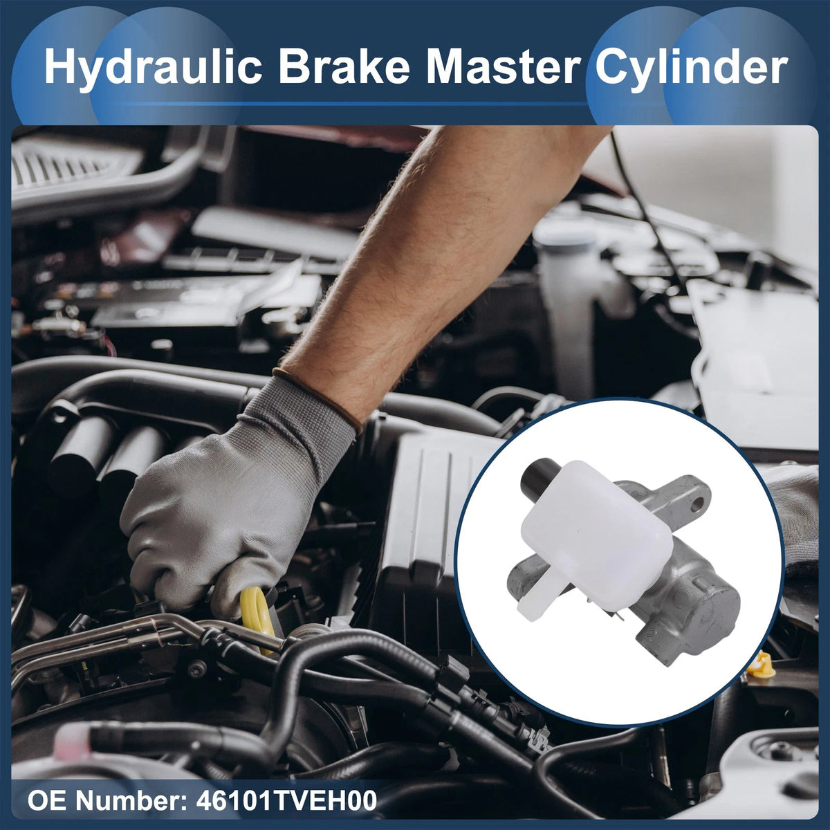 Brake Master Cylinder with Reservoir for Honda Accord (2019-2023)