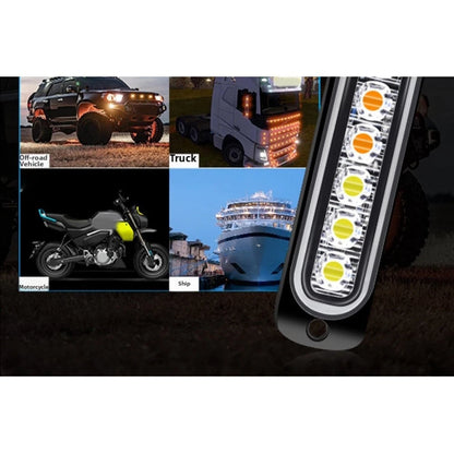Side Light / 6-LED White Yellow Blue 12V-24V / Pickup Truck
