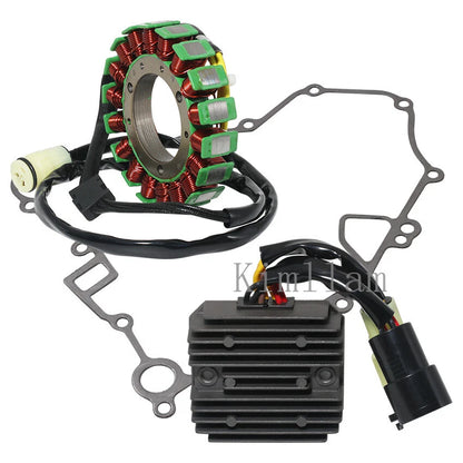 Stator Coil, Regulator Rectifier, Gasket for Kawasaki KVF700 Prairie 700 (04-06)