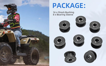 4x Shock Bushing Bearing Sleeve Kit for Arctic Cat 250-700