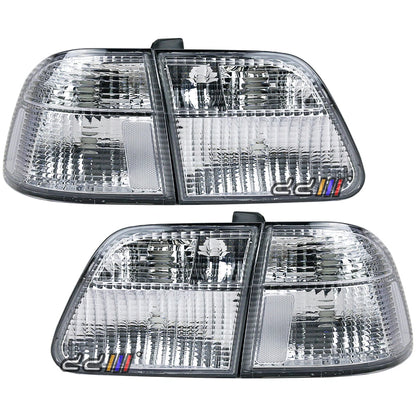 Clear White Rear Tail Light for Honda Civic EJ EK EK3 EK4 4DR (1999-2000)
