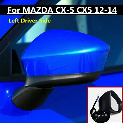 Left Driver Mirror With Turn Signal Power Heated for Mazda CX-5 (2012–2014)