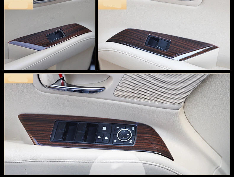 12x Wood Grain Interior Accessories Cover Trim for LEXUS RX (2010–2015)