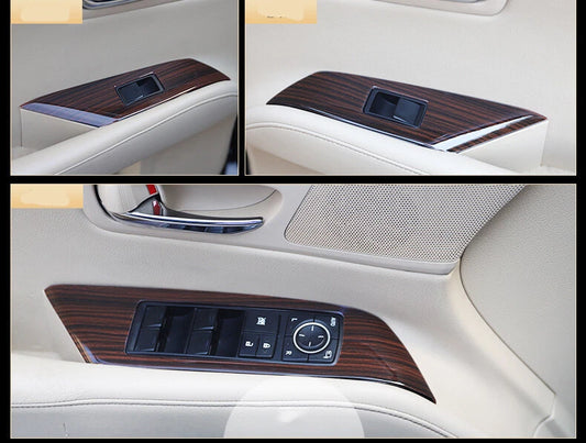 12x Wood Grain Interior Accessories Cover Trim for LEXUS RX (2010–2015)
