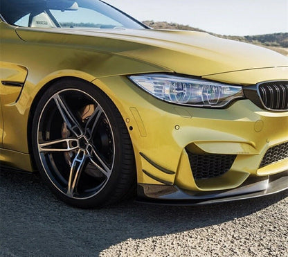 4 x Carbon Fiber Front Bumper Fins for BMW