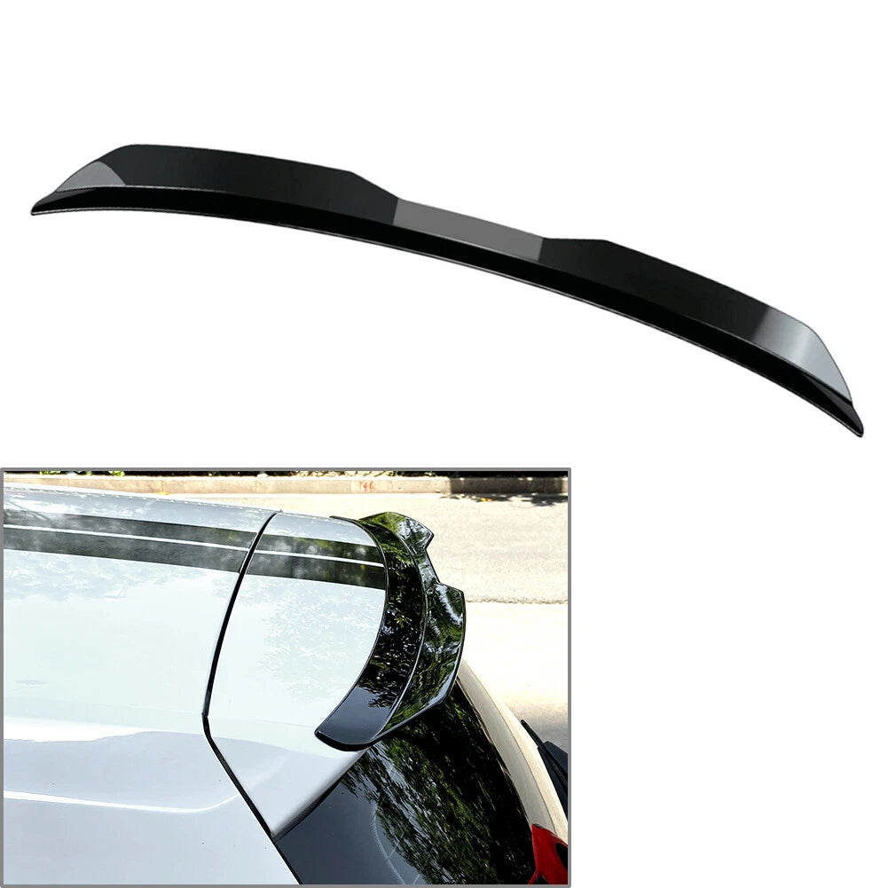 Universal Rear Roof Lip Spoiler Wing for Hatchback SUV MPV Bright Black