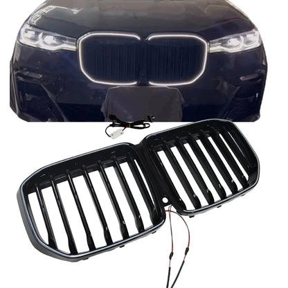 1x Black Front Kidney Grille for BMW X7 G07 (2019-2022)