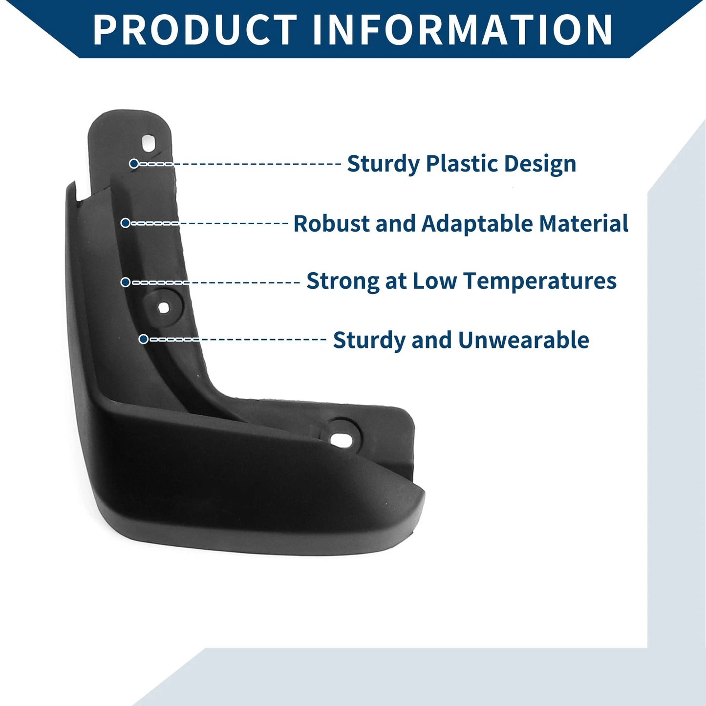 Mud Flaps Splash Guards 1 Set for Honda BRV (2015-2021)