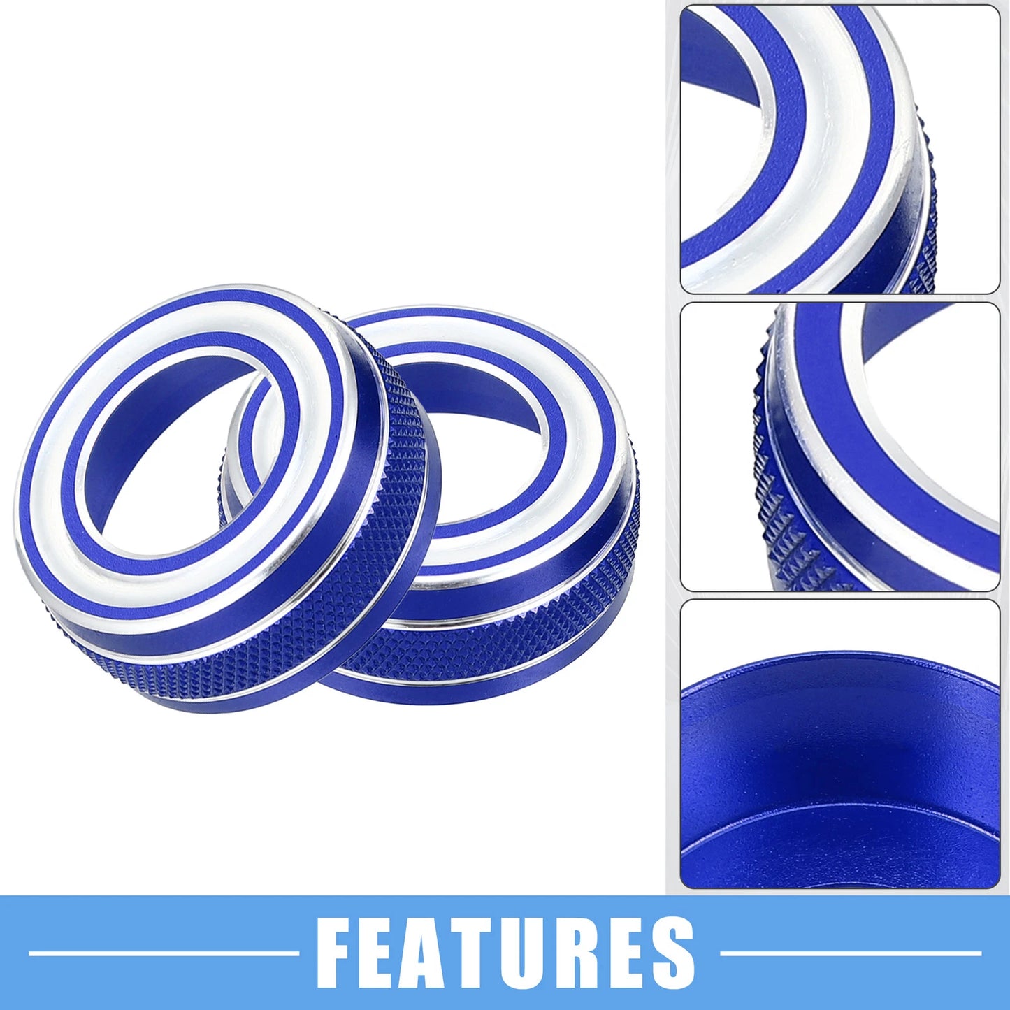 AC Vent Ring Covet Trim for Chevy Camaro Blue (2017-2021)