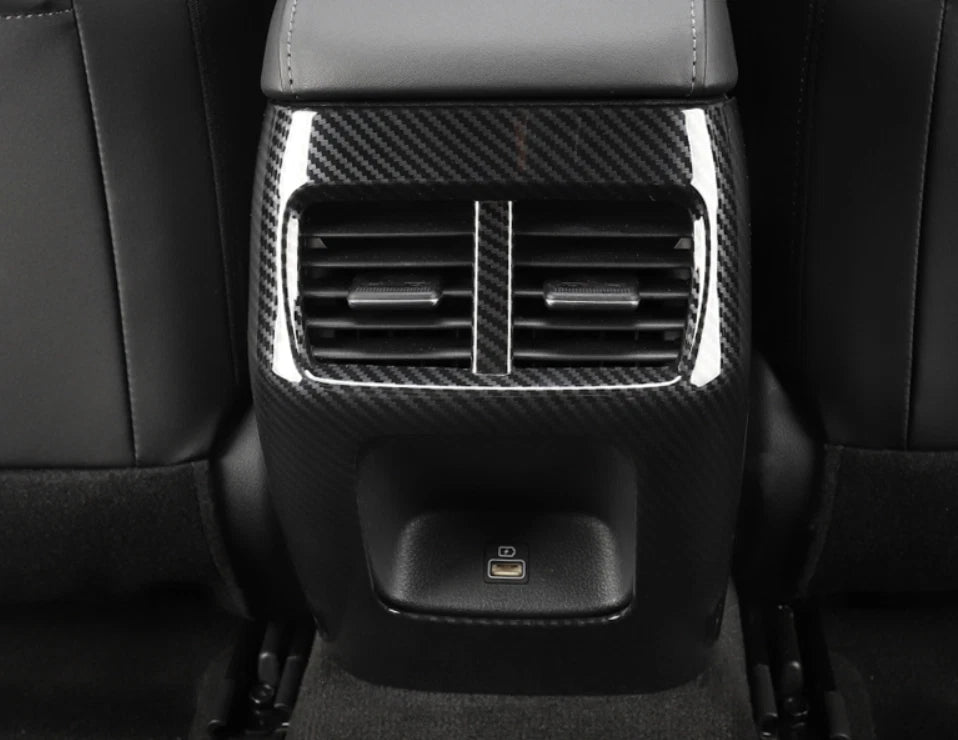 Carbon Fiber Rear Air Vent Outlet Frame Cover for Hyundai Sonata (2020-2023)