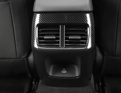 Carbon Fiber Rear Air Vent Outlet Frame Cover for Hyundai Sonata (2020-2023)