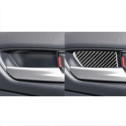 Soft Carbon Fiber Interior Door Handle Panel Set for Toyota Corolla 2019-2024