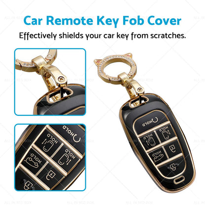 TPU Car Remote Key Fob Cover for Hyundai Sonata Tucson Santa Fe