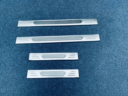 Steel Outer Door Sill Scuff Plates for Nissan Rogue (2021-2023)