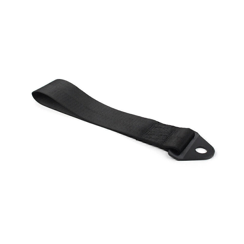 Racing Car Tow Strap for Universal Use - Black Towing Belt (2023)