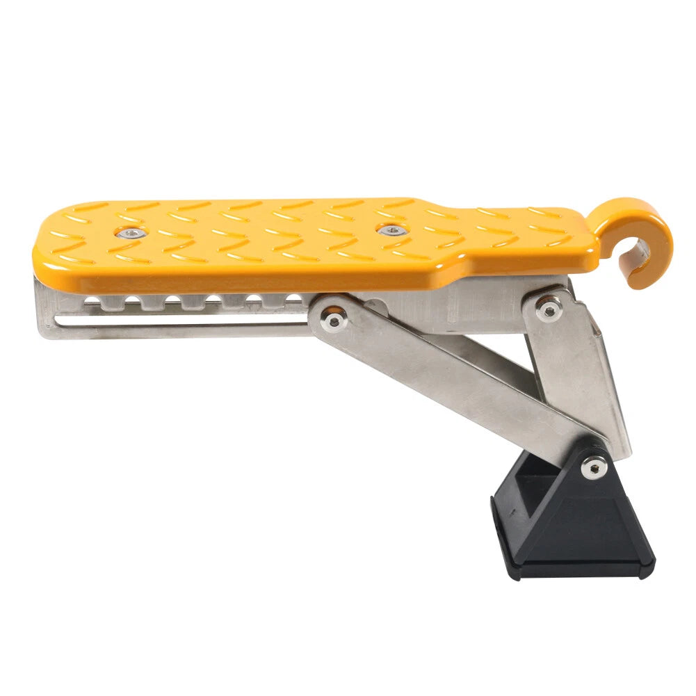 Adjustable Foldable Roof Rack Door Step Stand Pedal for Car - Gold