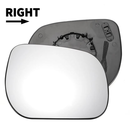 Right Side White Mirror Glass w/ Back for Toyota Verso (2009-2012)
