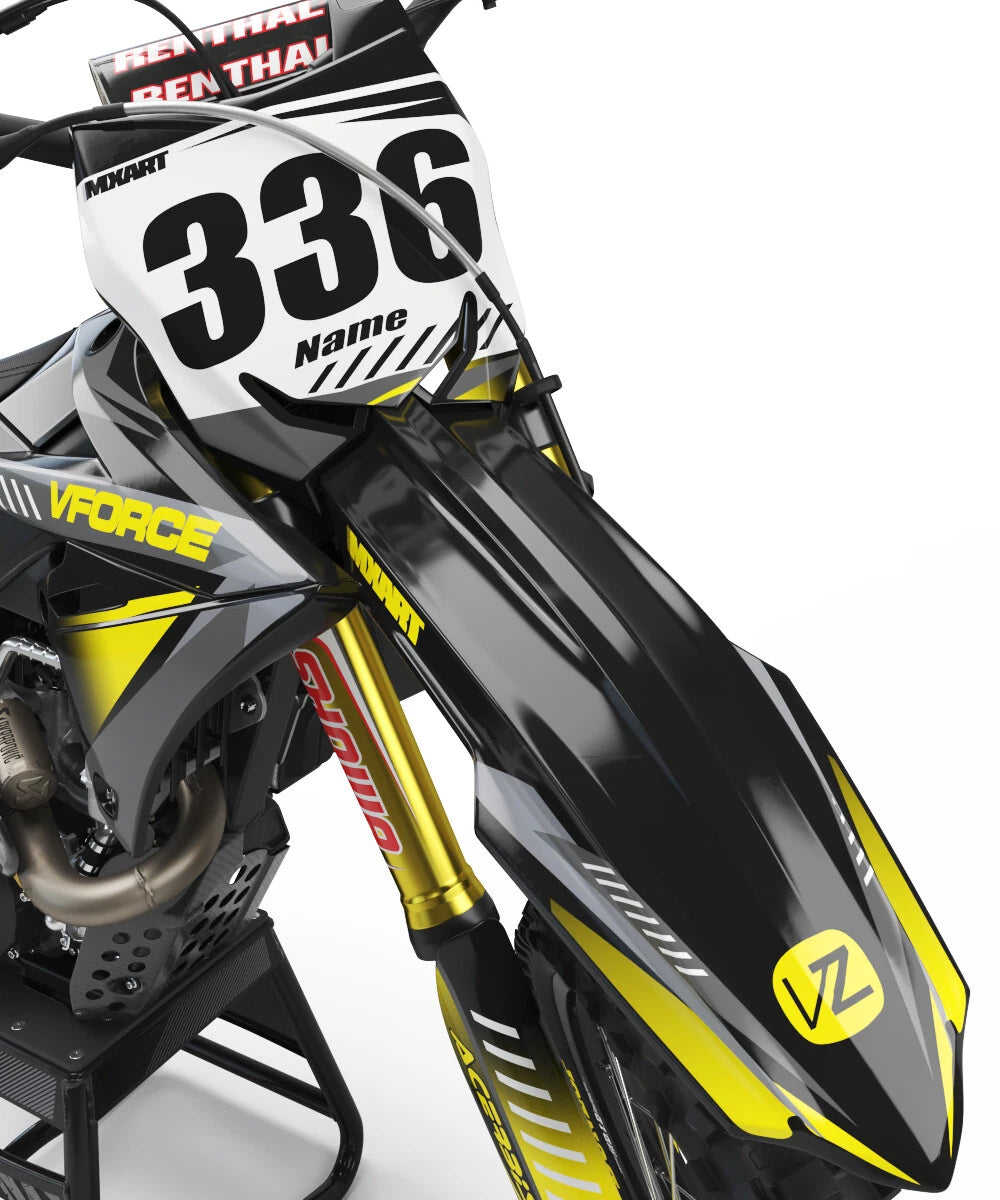 Custom Graphics Full Kit for Suzuki RMZ 250 (2004-2006) TAG STYLE Decals