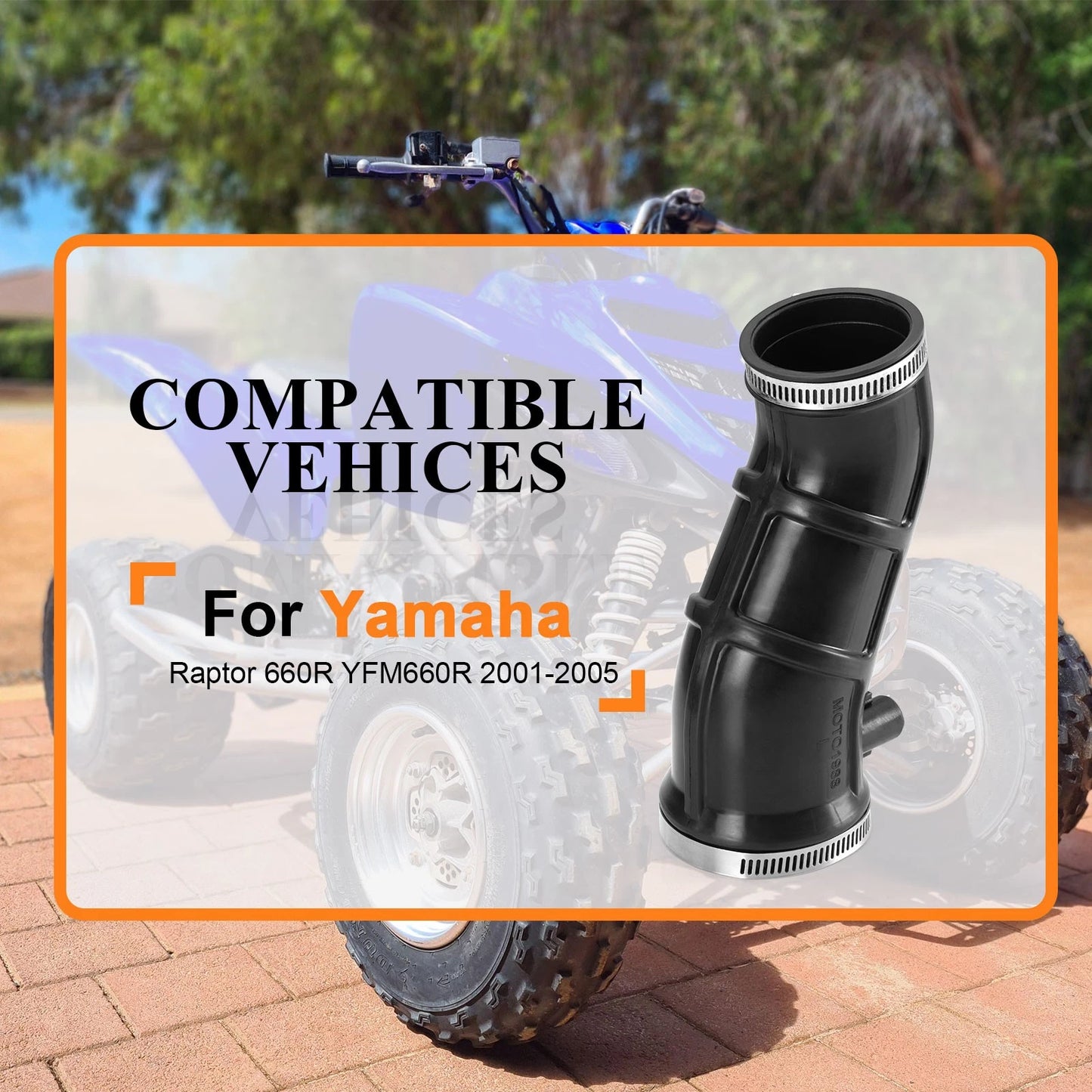 Yamaha Raptor 660R Left Manifold Snorkel Air Box Intake Tube