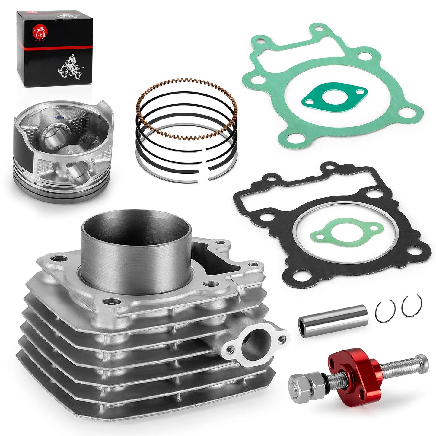 Kawasaki Bayou Cylinder Jug Top End Rebuild Gasket Piston Ring Set