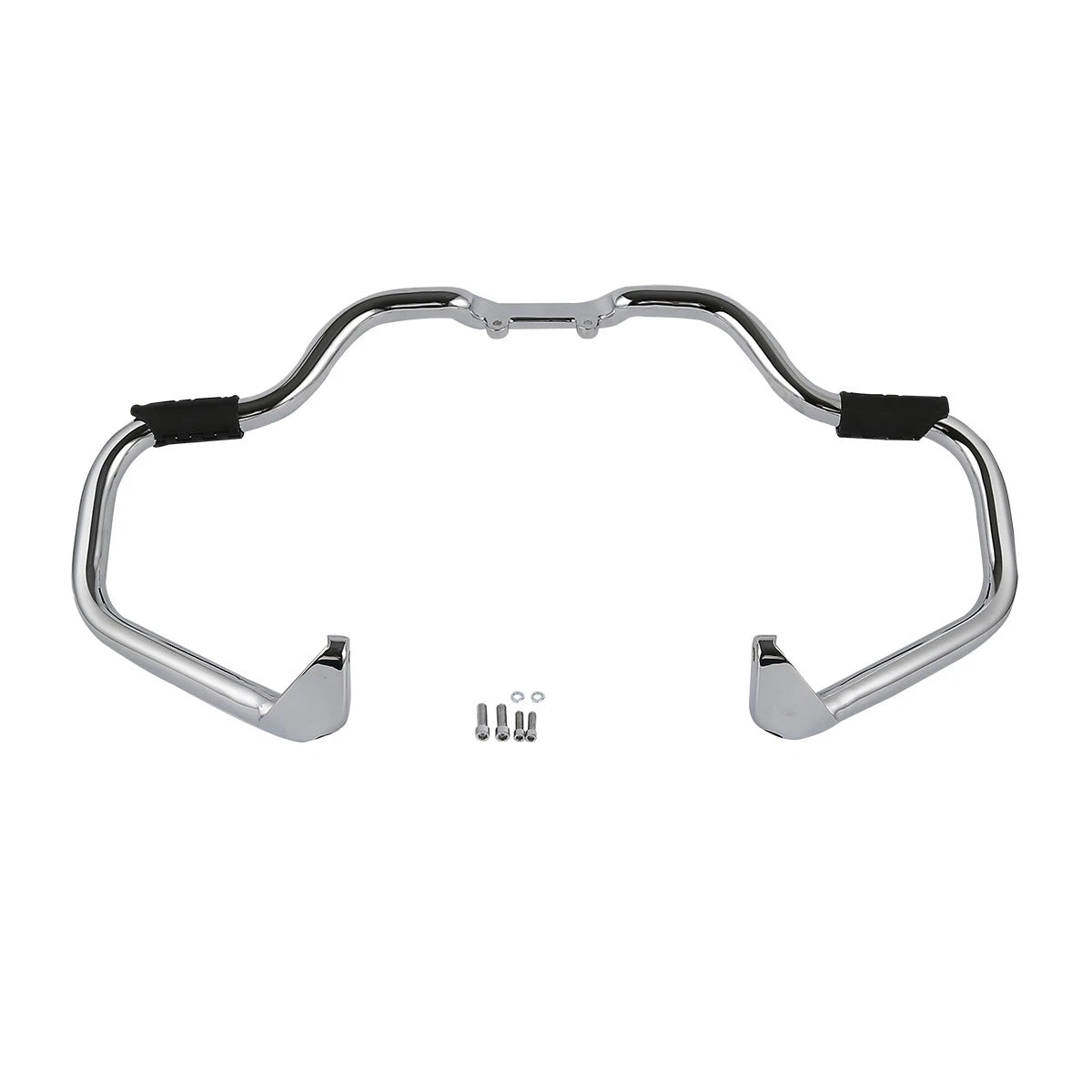 Chrome/Black Mustache Engine Guard Crash Bar for Indian Chieftain (2014-2025)