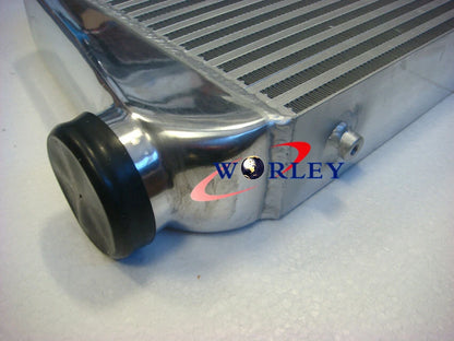 Aluminum Turbo Intercooler + Fan 600x300x70mm for Car