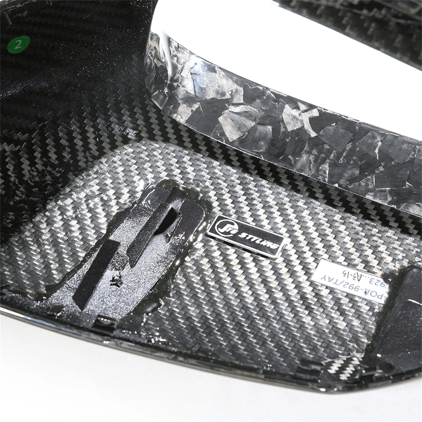 Rear Side Mirror Cover for Porsche Taycan (2020-2023) Forged Carbon Fiber