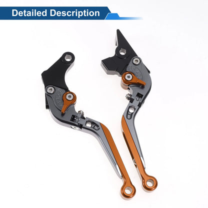 Adjustable Brake Clutch Levers for Suzuki GSXR150 (2017-2020) Orange