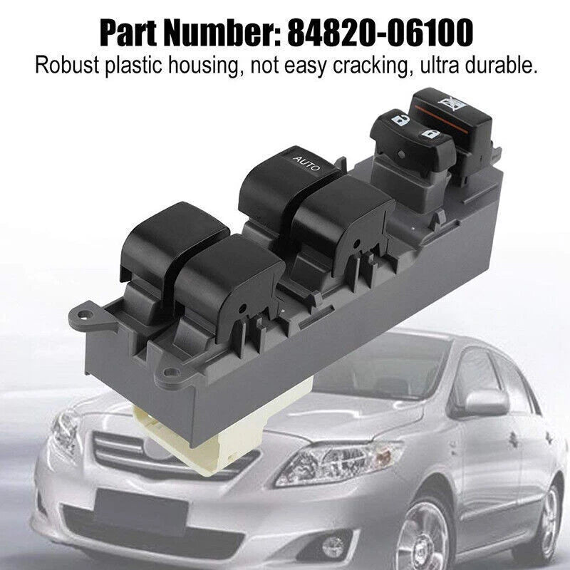Power Window Master Control Switch for Toyota Corolla, Camry, RAV4 (2003-2023)