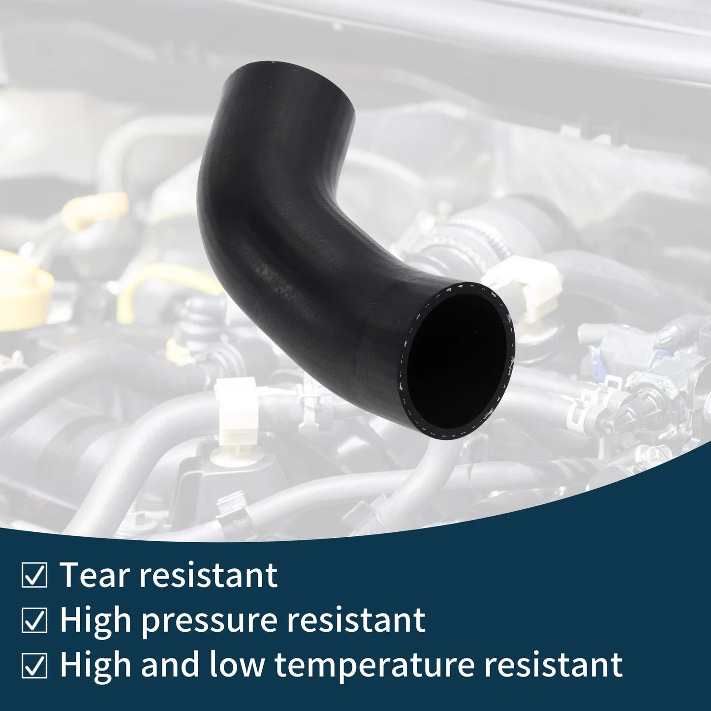 Radiator Hose for Volvo S60 2.4D (2001-2009) Black Rubber Boost Hose