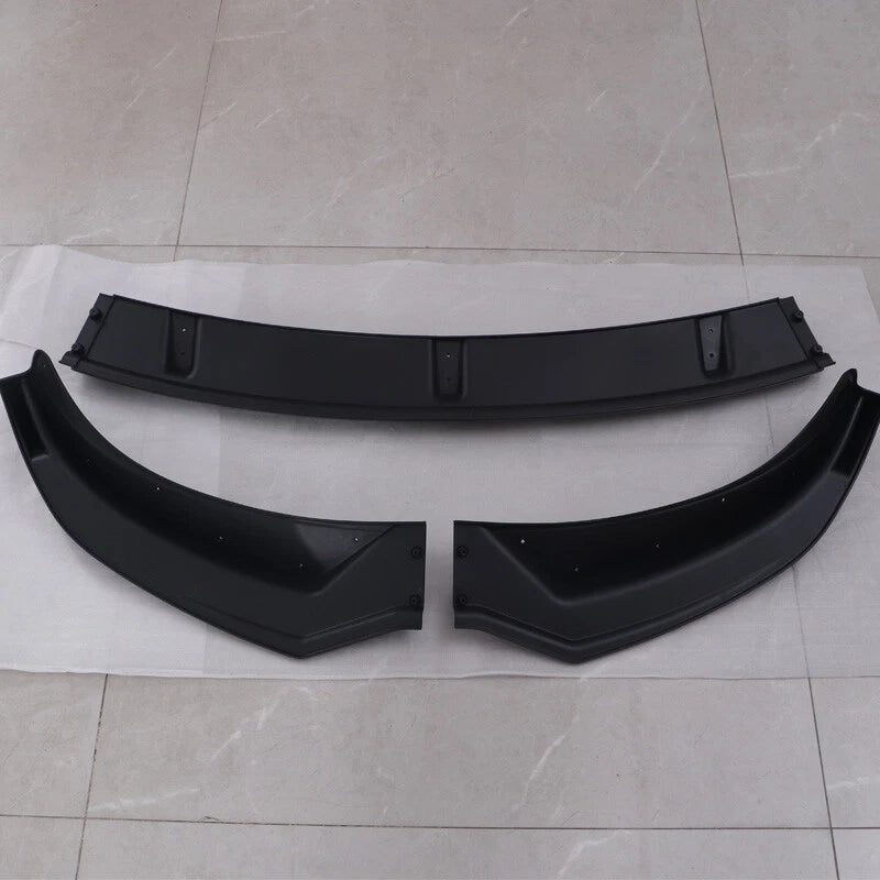 Glossy Black Front Bumper Lip Splitter for Tesla Model 3 (2024-2025)