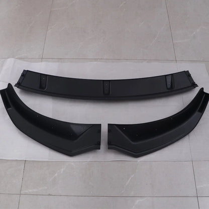 Glossy Black Front Bumper Lip Splitter for Tesla Model 3 (2024-2025)