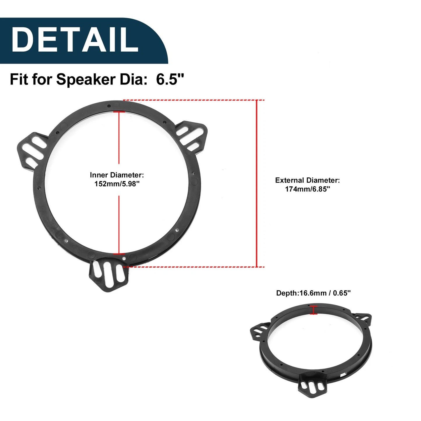 Speaker Spacer Adapter for Toyota Celica (2000-2005)  Set
