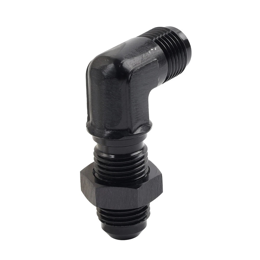 6AN Male to Male 90 Degree Flare Union Bulkhead Adapter Fitting