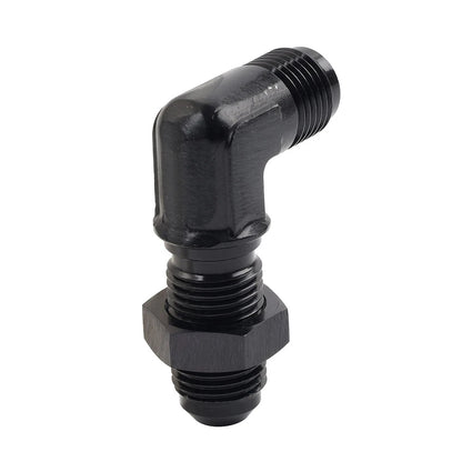 6AN Male to Male 90 Degree Flare Union Bulkhead Adapter Fitting