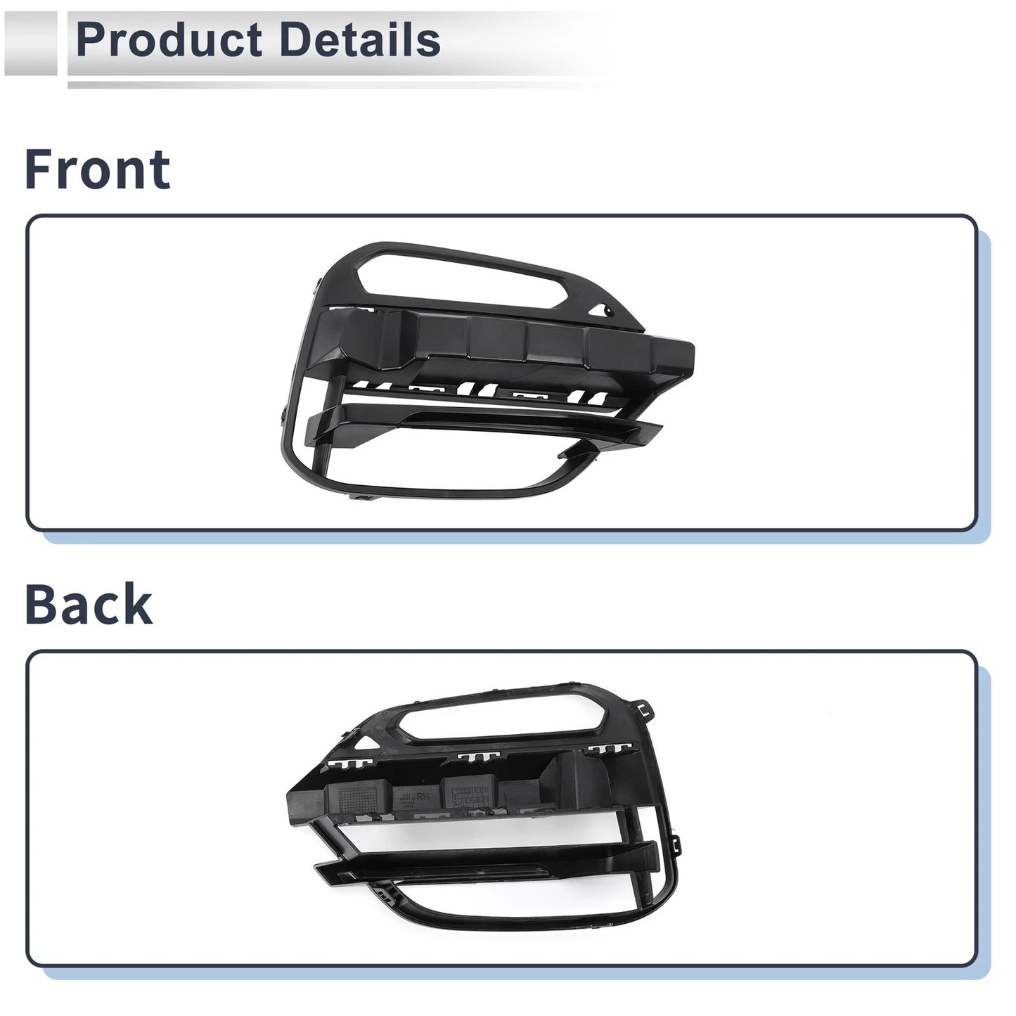 1 Pc Front Right Fog Light Grill for BMW X3 (2018 - 2021)
