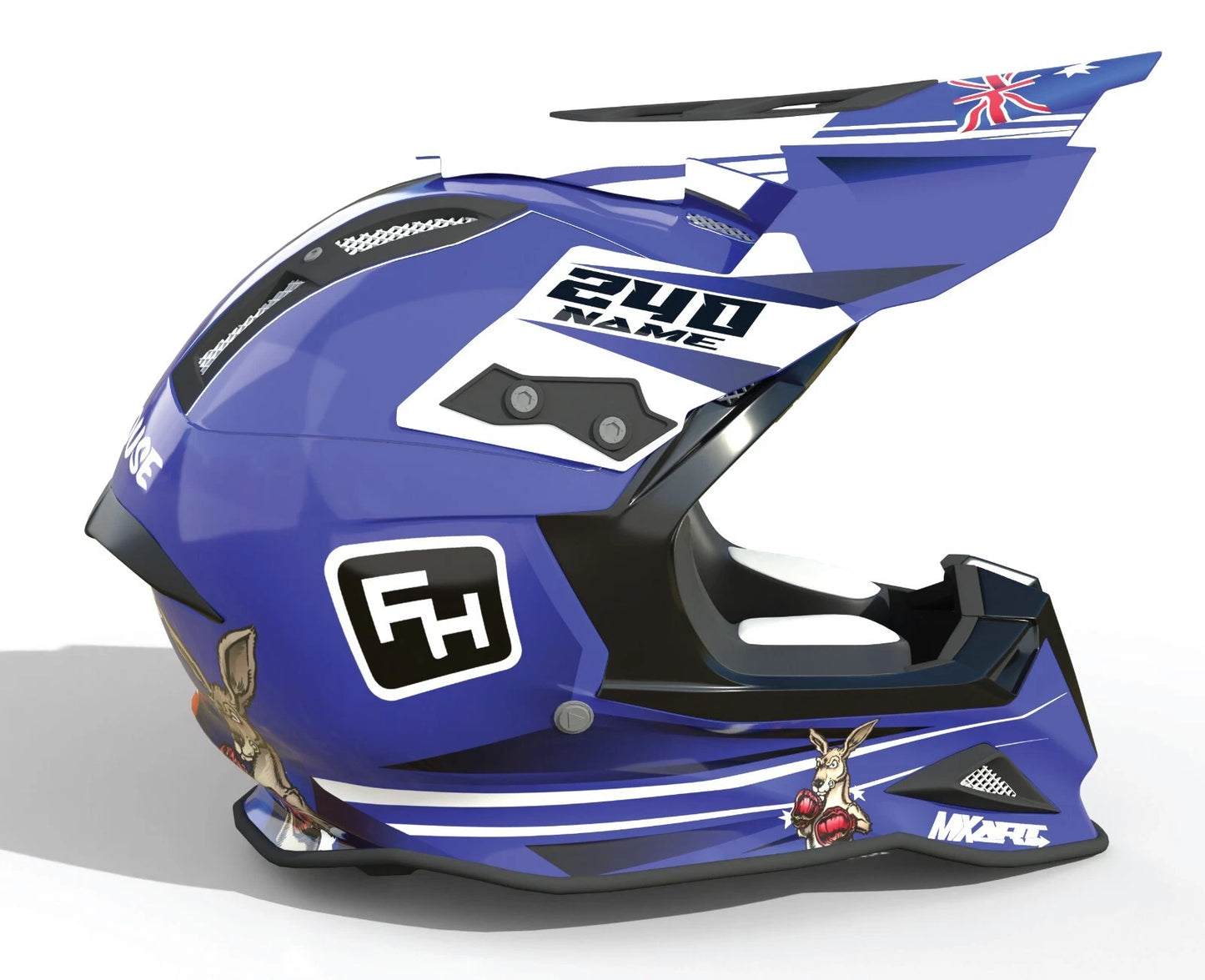 Custom Helmet Graphics for Alpinestars SM 8 XXL Aussie Style Wrap/Decals
