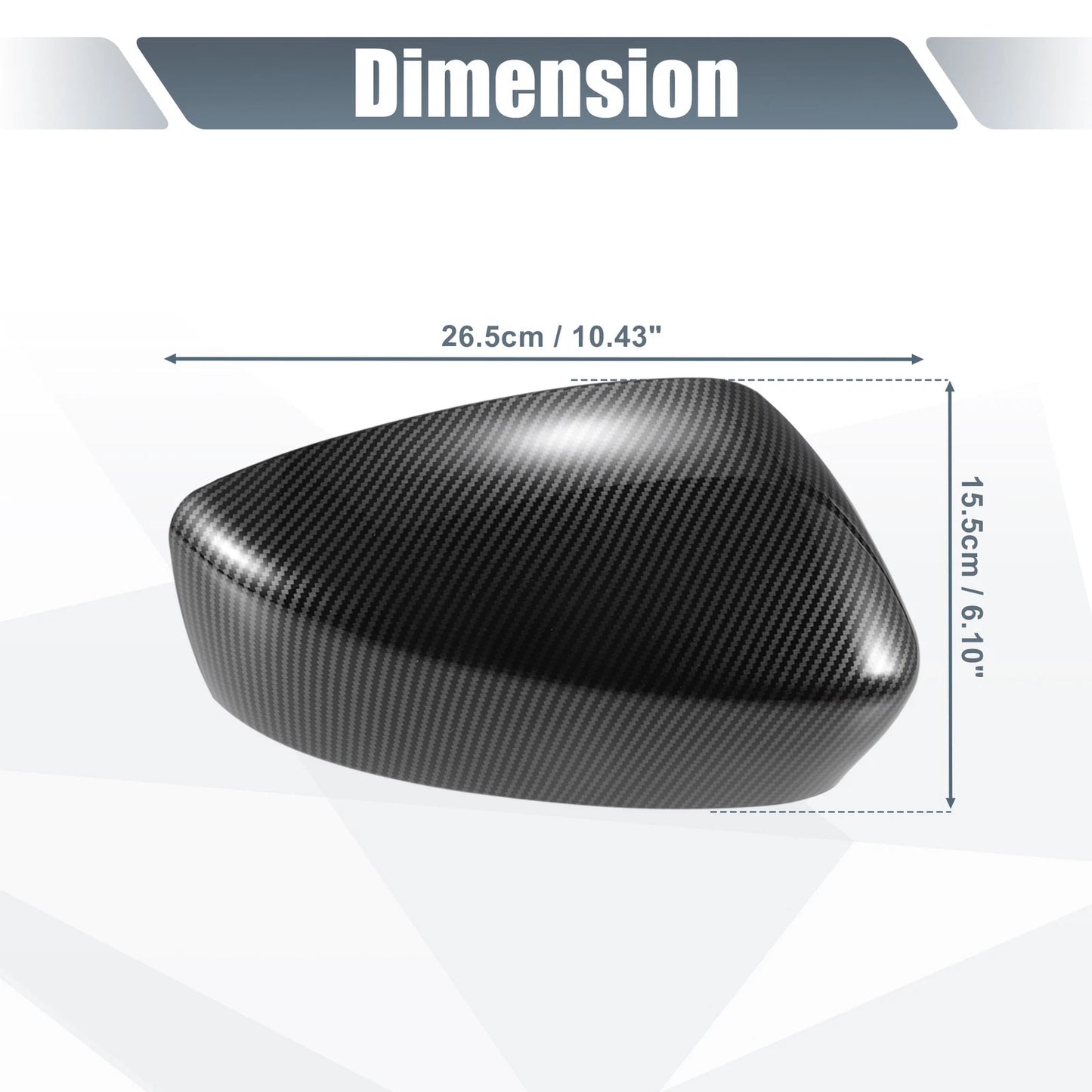 Rearview Mirror Cover Overlay  Carbon Fiber for Mazda 3 (2004-2013)