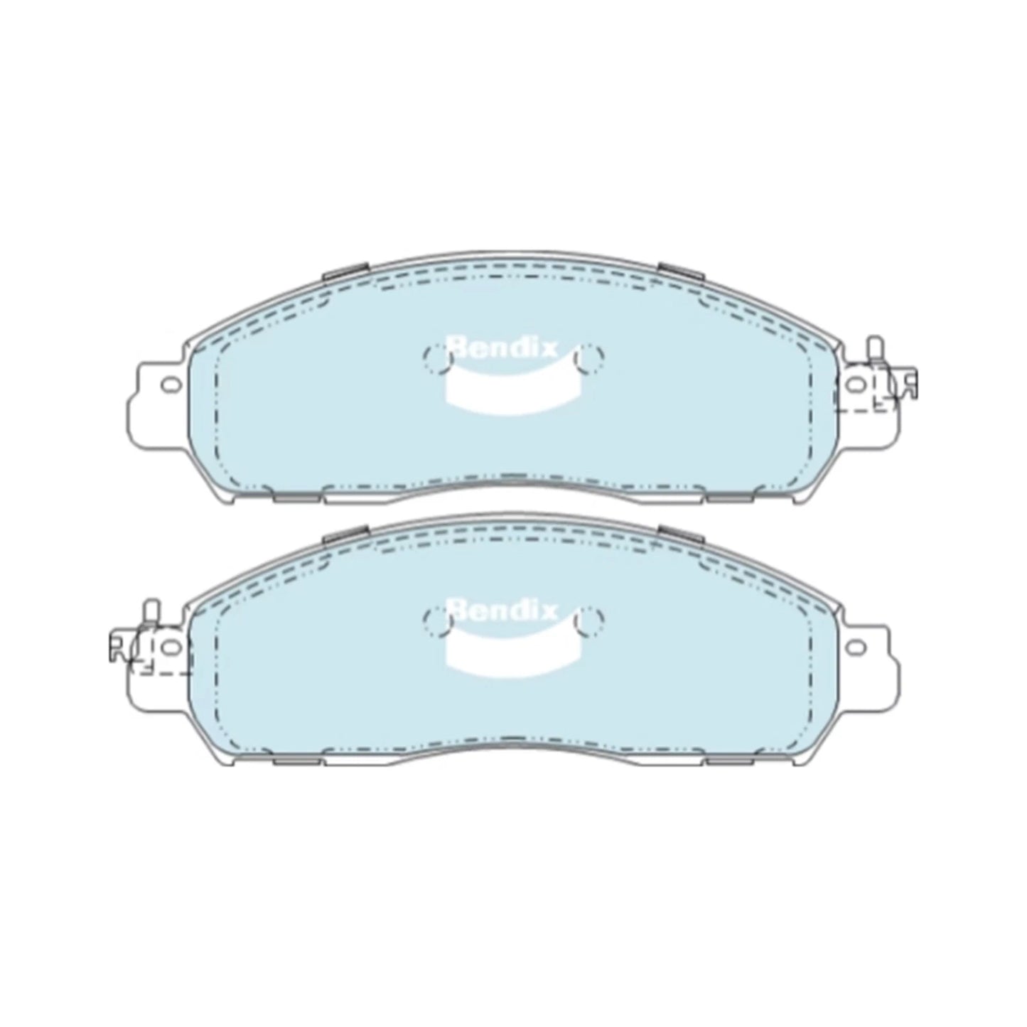 HD Front Disc Brake Pads Set for Nissan Navara D23 NP300 2.3L 2.5L 15~20