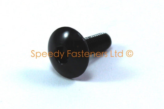 10x M5 Aluminum Black Fairing Screws & Steel Clips for Yamaha R1